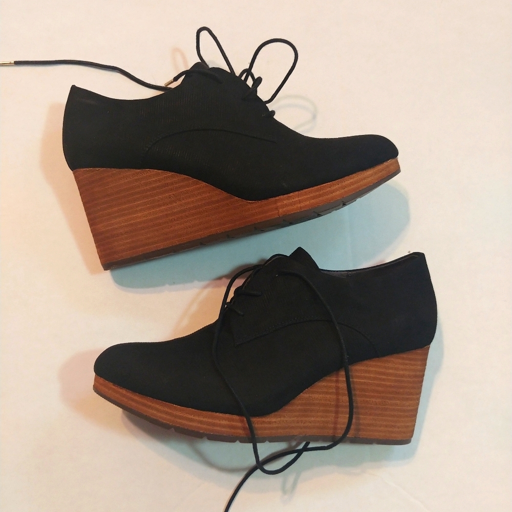 Black Dr. Scholls wedges sz 9.5
